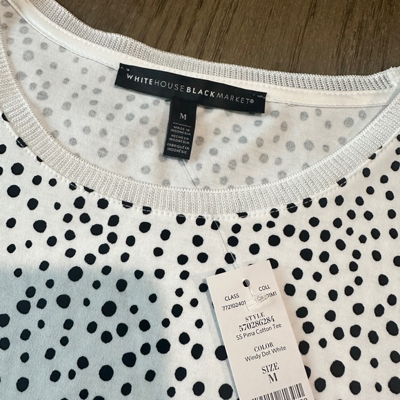 White House Black Market Short Sleeve T-Shirt Size Medium - Picture 5 of 10